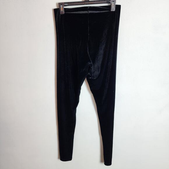 Commando Black Velvet Leggings Size XL Perfect Control  Minimalist Chic SLG05 - Picture 3 of 10